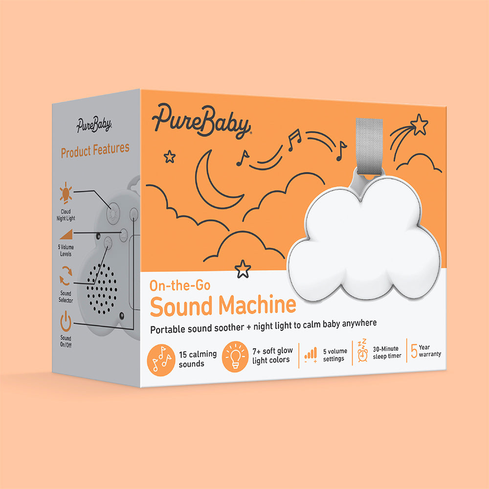 PureBaby® Cloud Portable Sound Machine and Night Light - Image 8