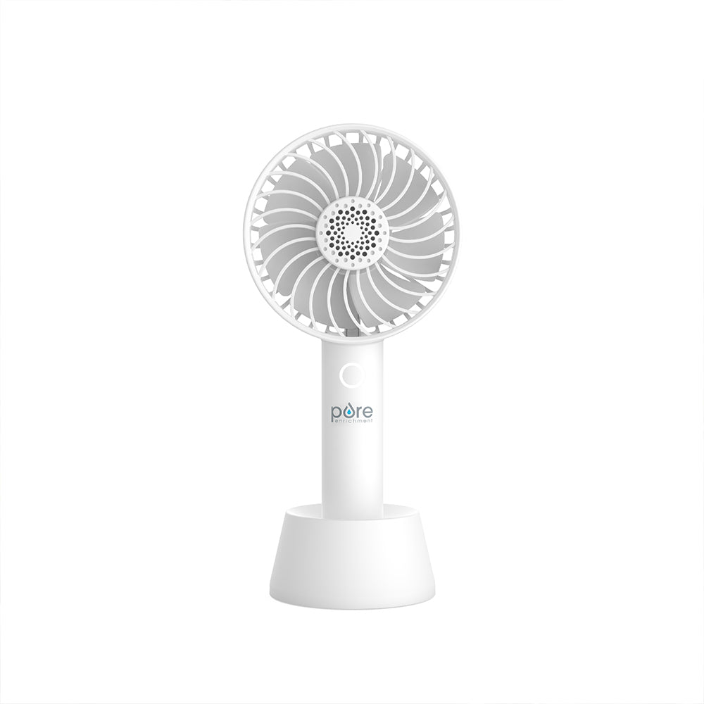 PureBreeze™ Personal Handheld Fan with Base - Image 3
