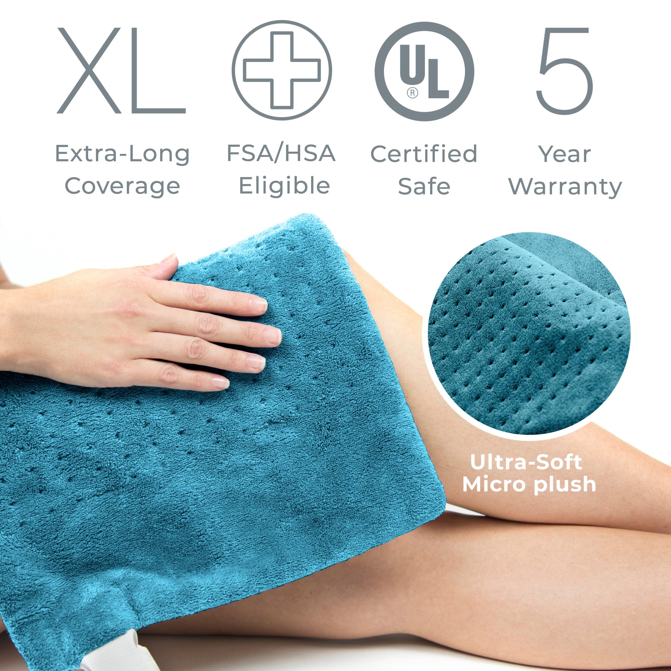 PureRelief XL Electric Heating Pad - Image 7
