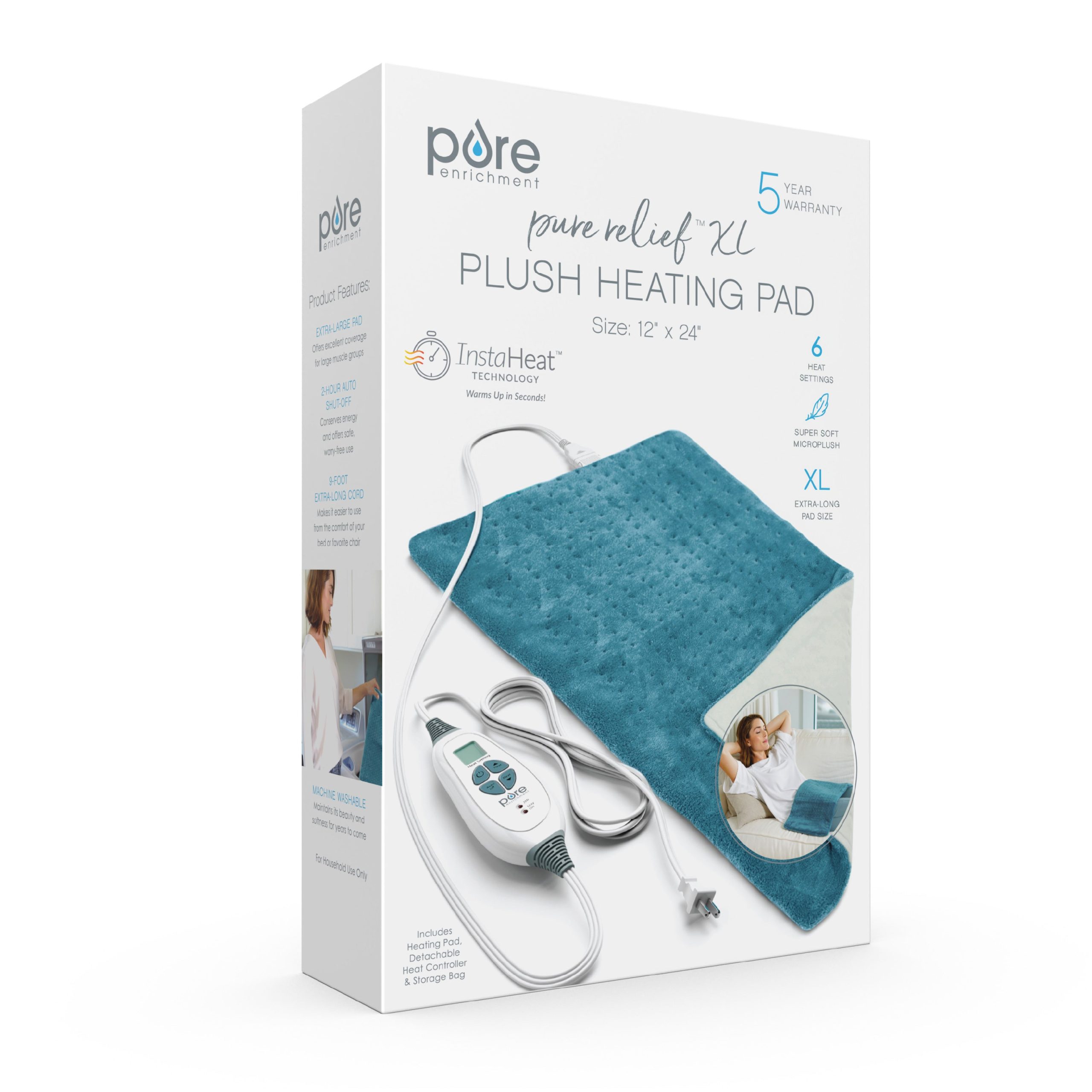 PureRelief XL Electric Heating Pad - Image 9