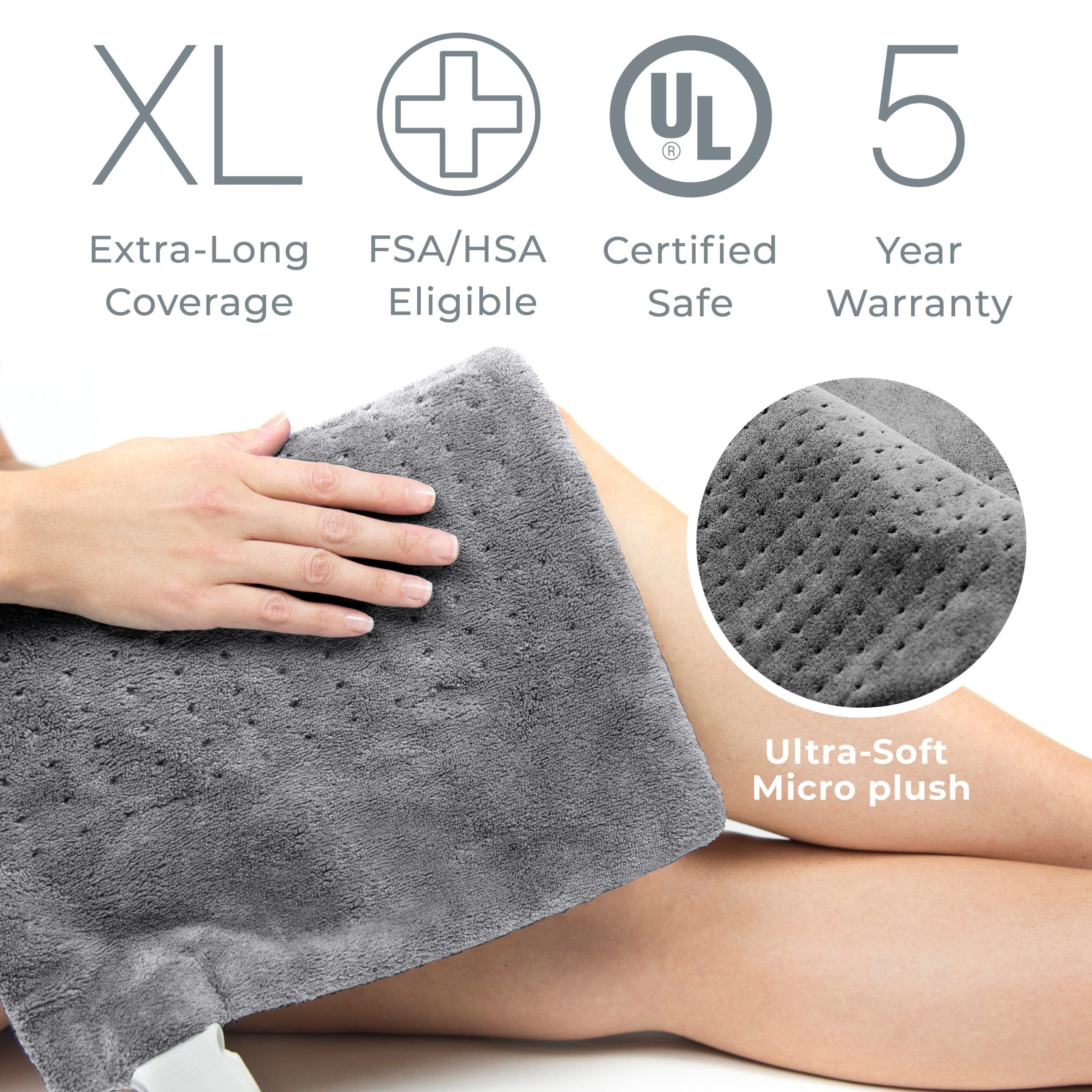 PureRelief XL Electric Heating Pad - Image 25