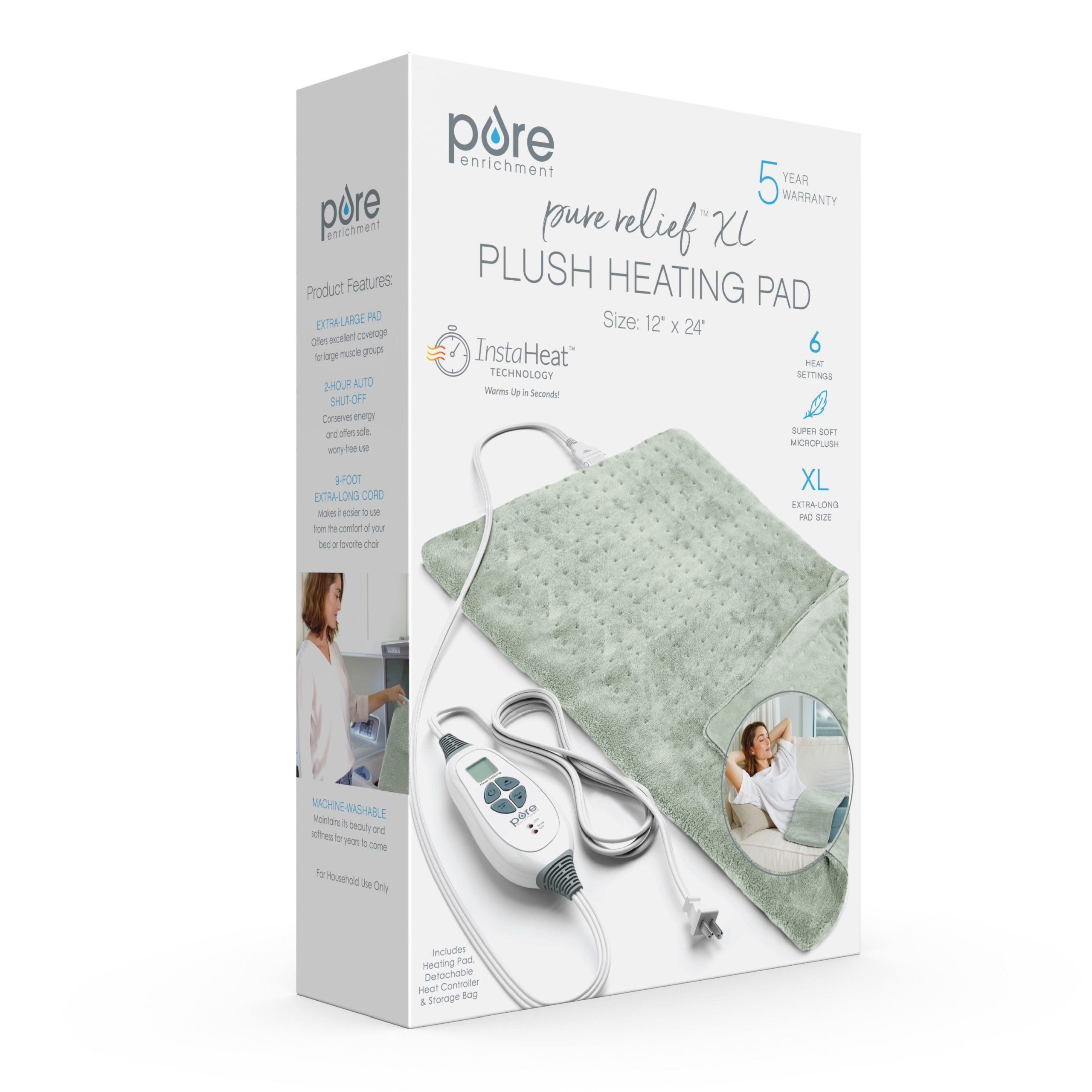 PureRelief XL Electric Heating Pad - Image 18