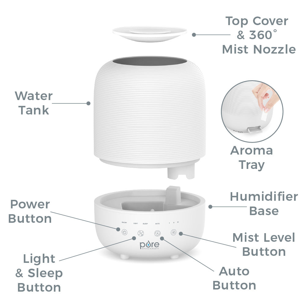HUME™ Sense 2-Pack Bundle - 2 Humidifiers. 2 Filters. & 20 Scent Pads - Image 6