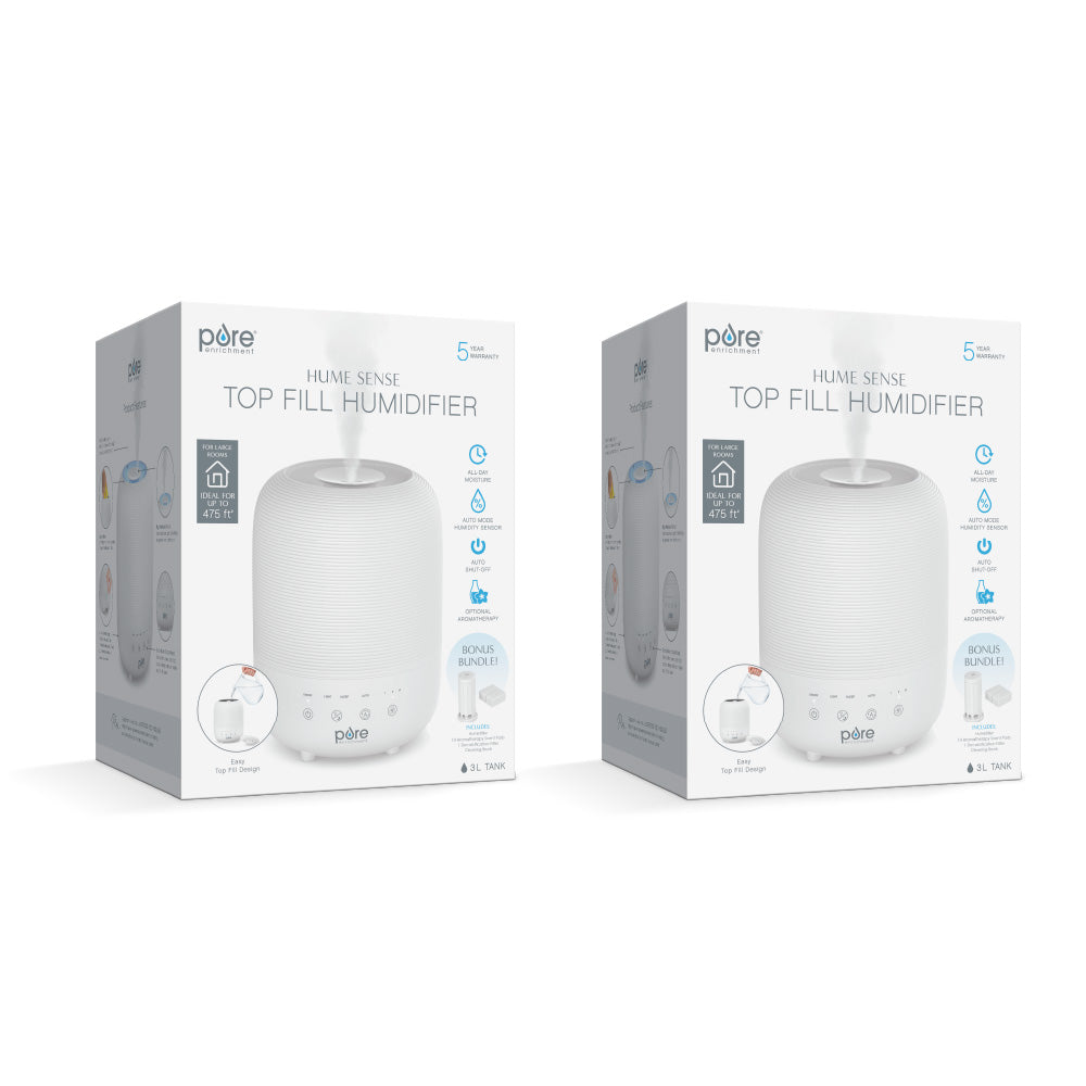 HUME™ Sense 2-Pack Bundle - 2 Humidifiers. 2 Filters. & 20 Scent Pads - Image 9