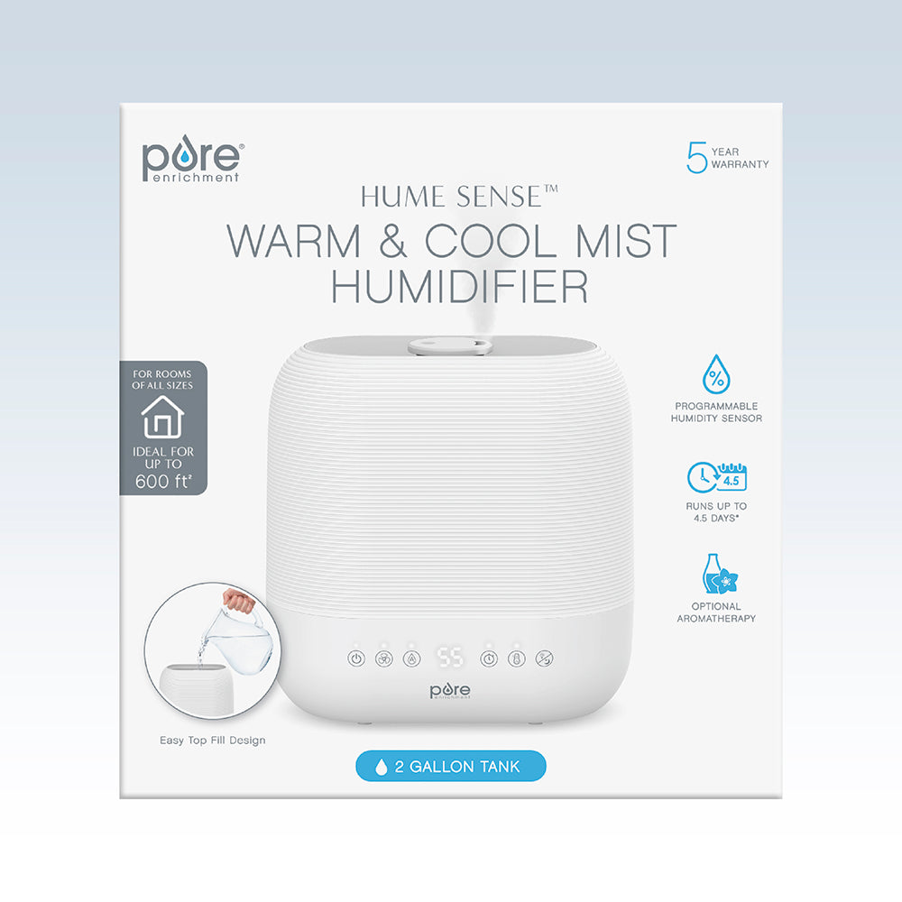 HUME™ Sense Warm & Cool Mist Top Fill Humidifier. 2-Gallon Tank - Image 8