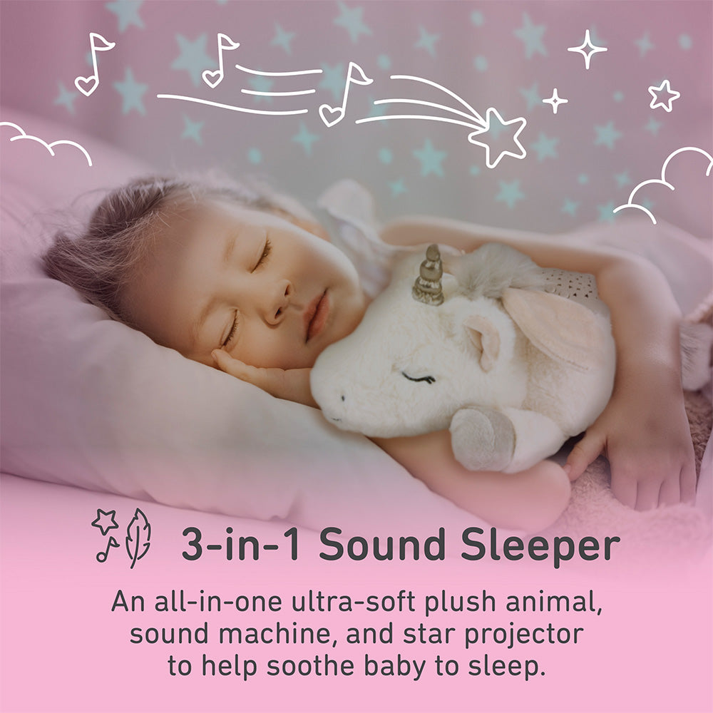 PureBaby® Sound Sleepers Sound Machine and Star Projector - Unicorn - Image 2