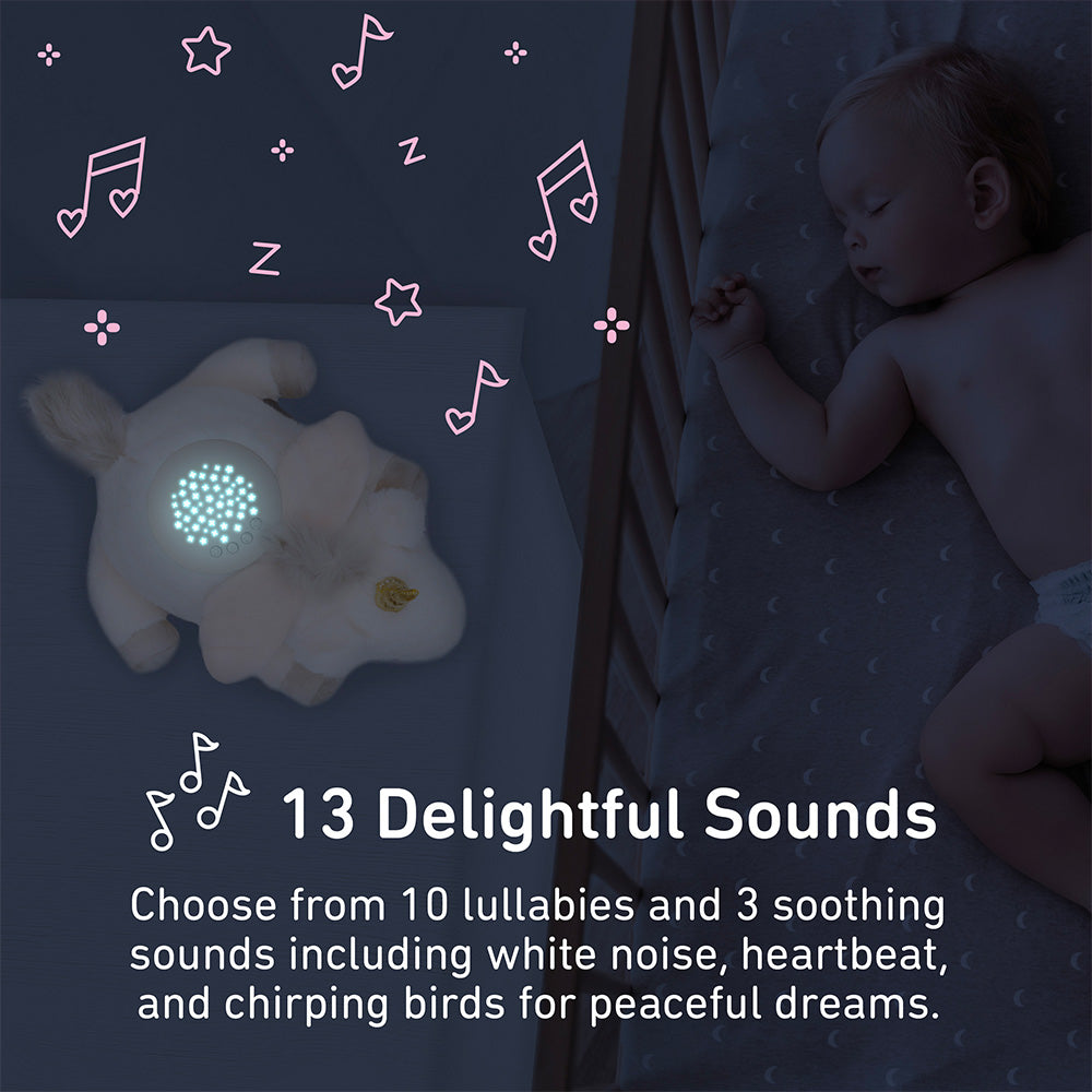 PureBaby® Sound Sleepers Sound Machine and Star Projector - Unicorn - Image 4