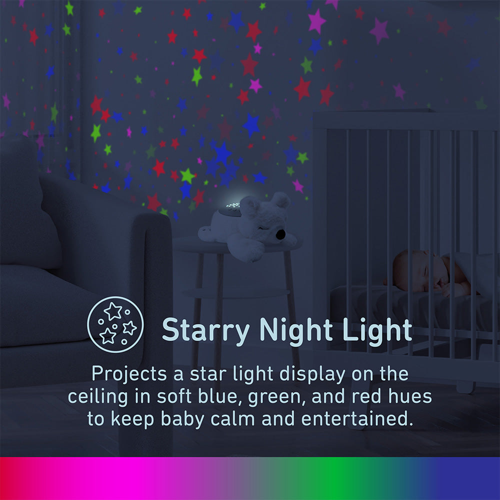 PureBaby® Sound Sleepers Sound Machine and Star Projector - Polar Bear - Image 6