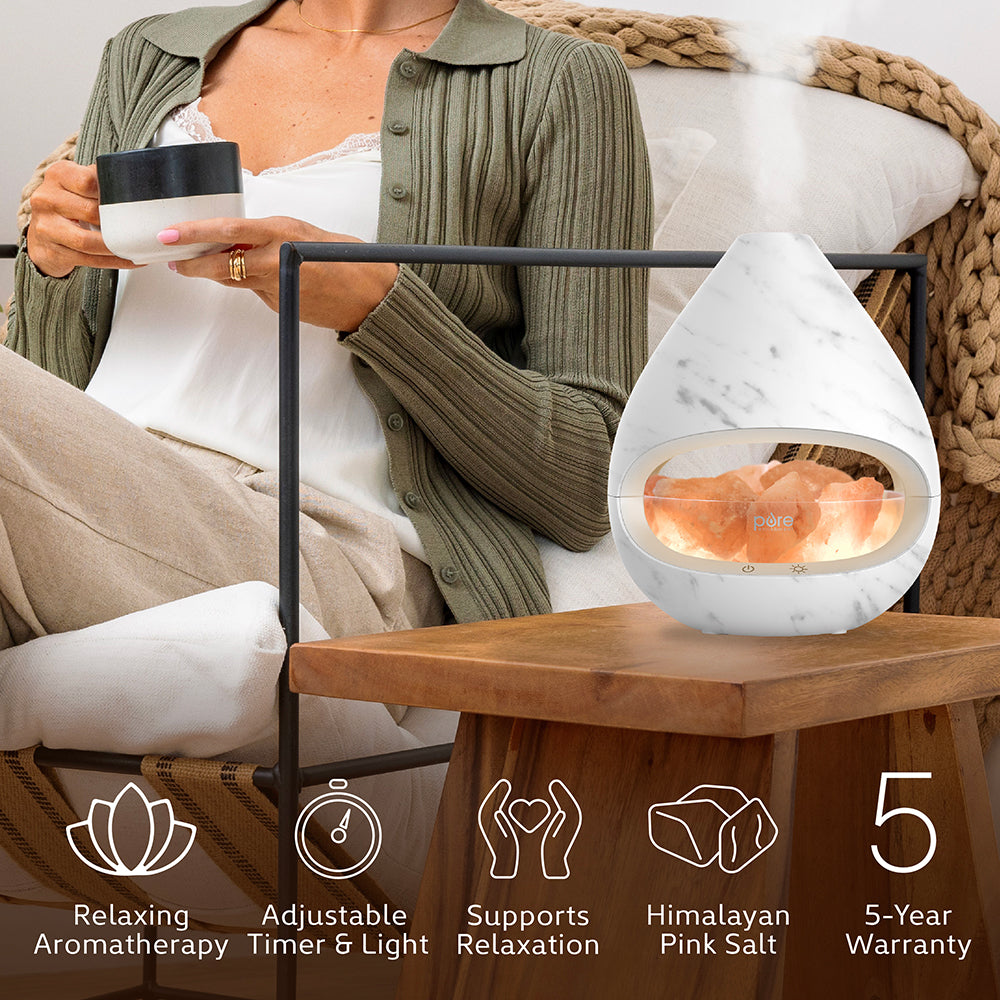 PureGlow™ Crystal Himalayan Salt Rock Lamp & Essential Oil Diffuser - Image 12