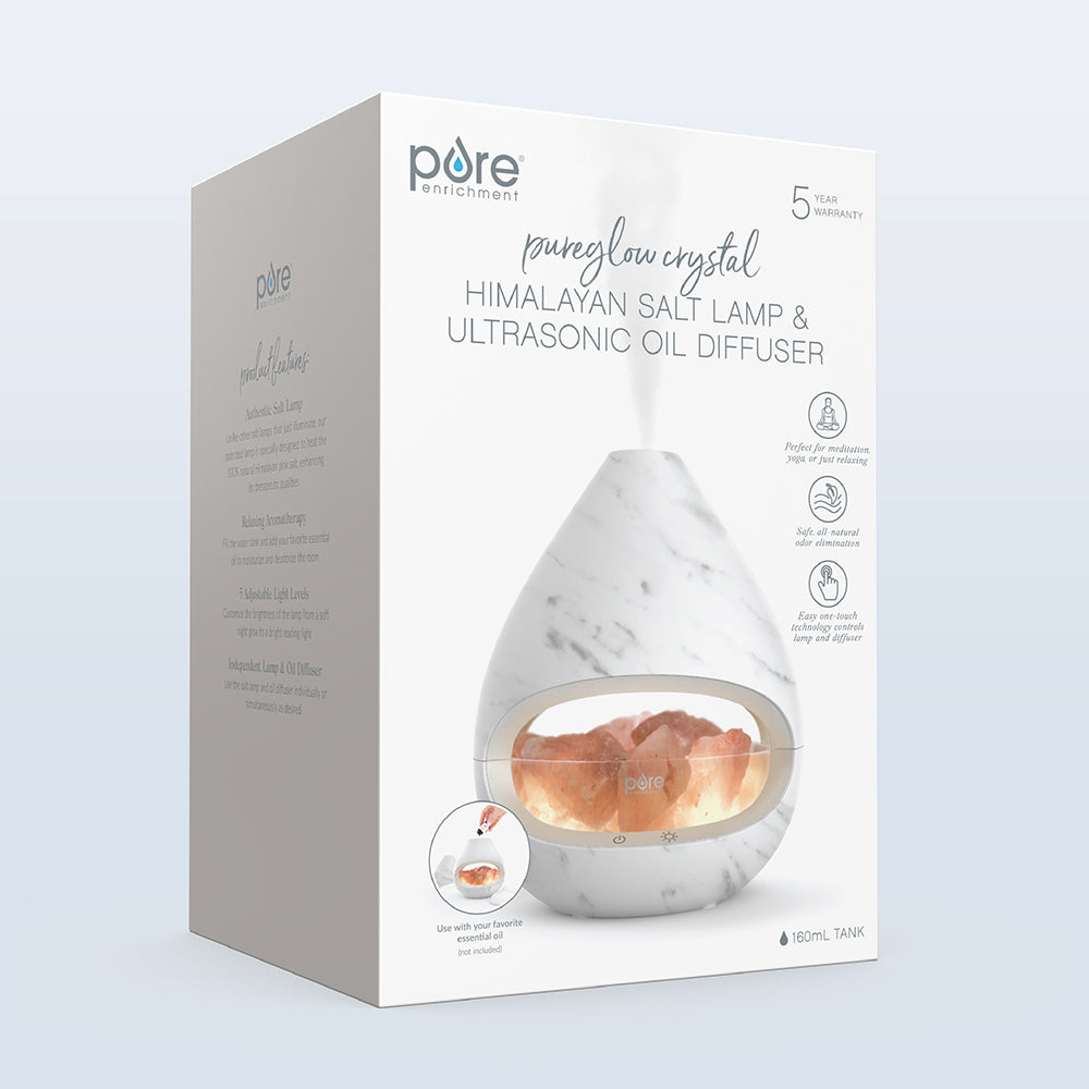 PureGlow™ Crystal Himalayan Salt Rock Lamp & Essential Oil Diffuser - Image 18