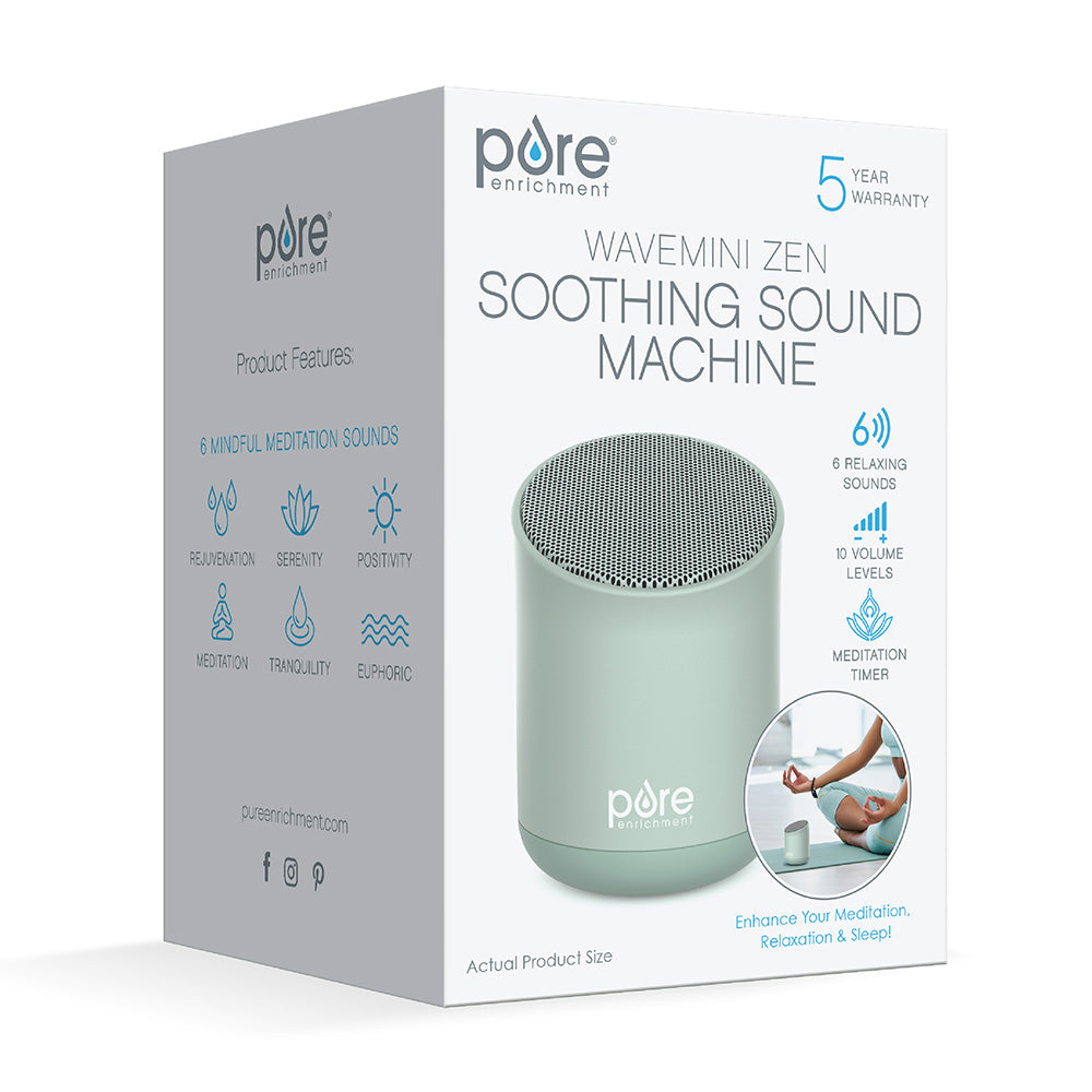 WAVE™ Mini Zen Soothing Sound Machine - Tranquil Green - Image 8