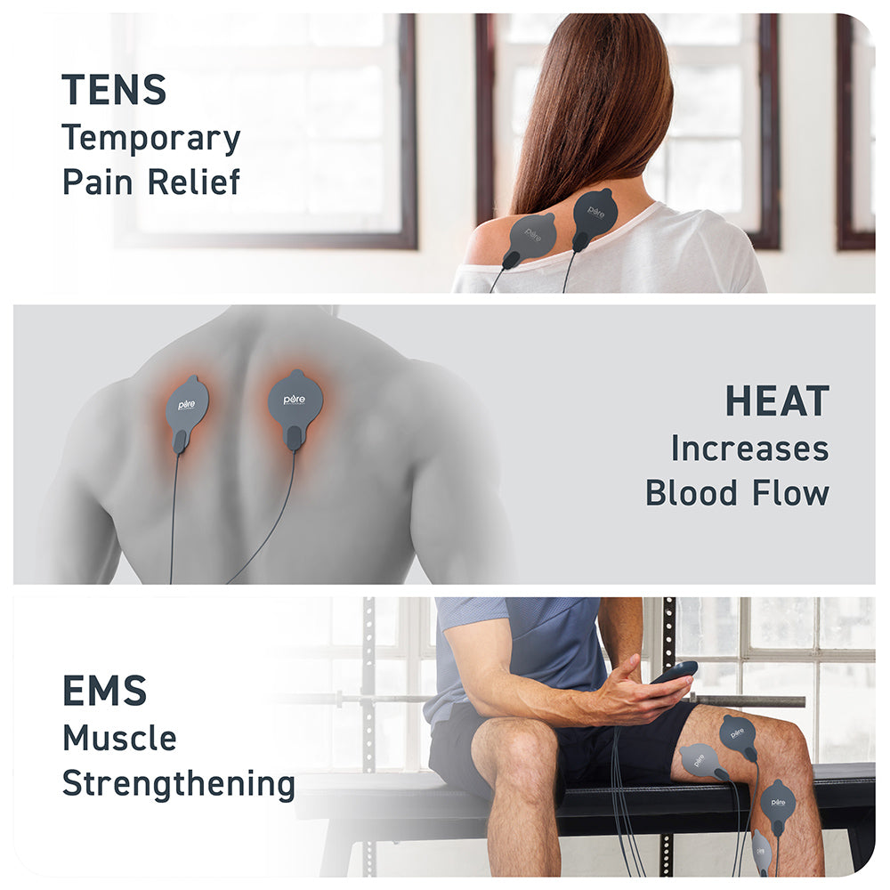 PurePulse™ Trio TENS & EMS Muscle Stimulator + Heat - Image 2