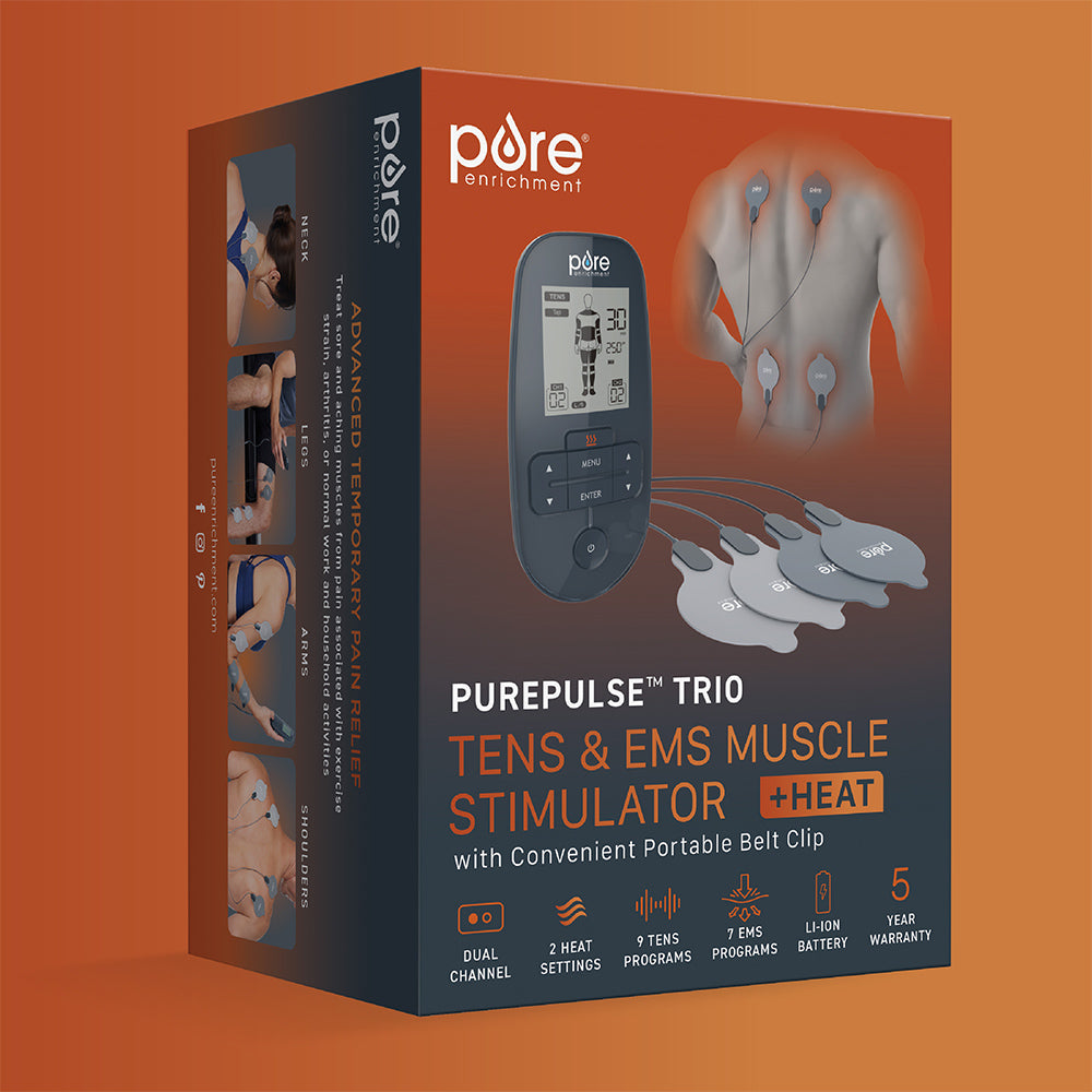 PurePulse™ Trio TENS & EMS Muscle Stimulator + Heat - Image 8