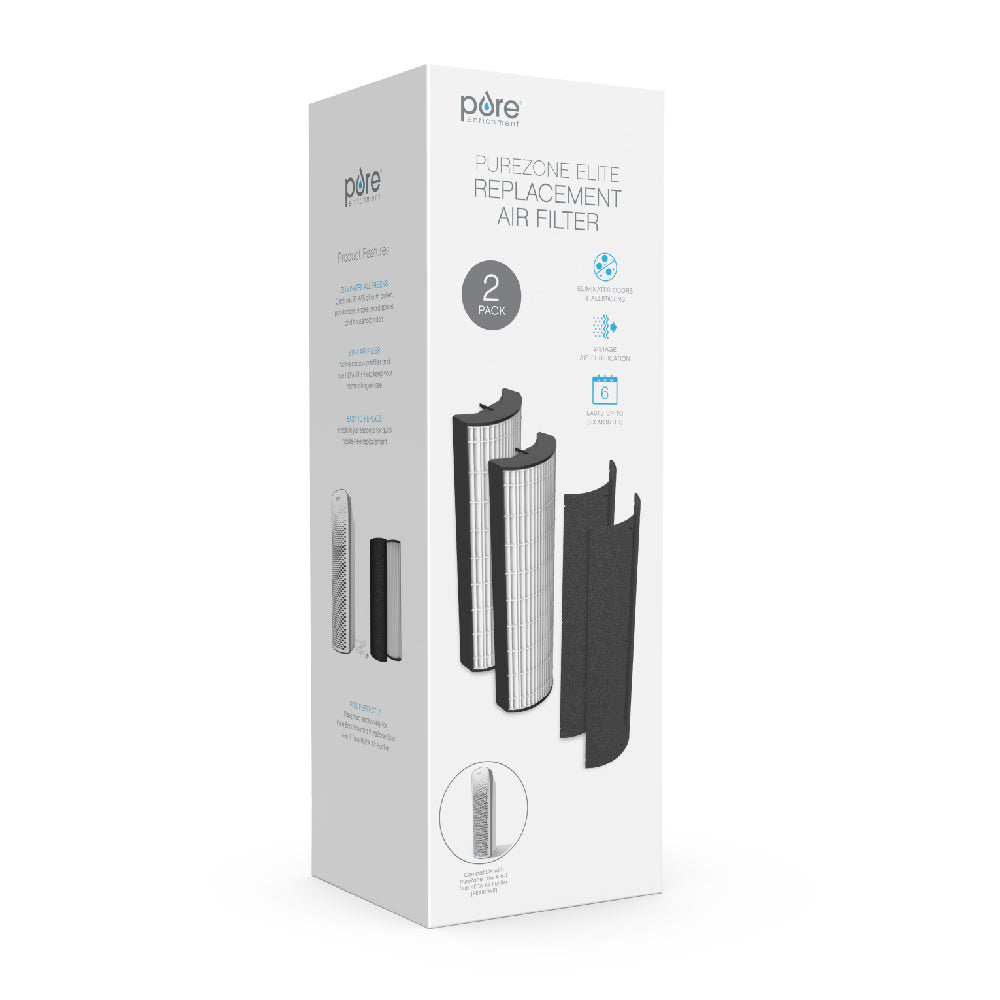 PureZone™ Elite Air Purifier (PEAIRTWR) - 2-Pack Replacement Filters - Image 6